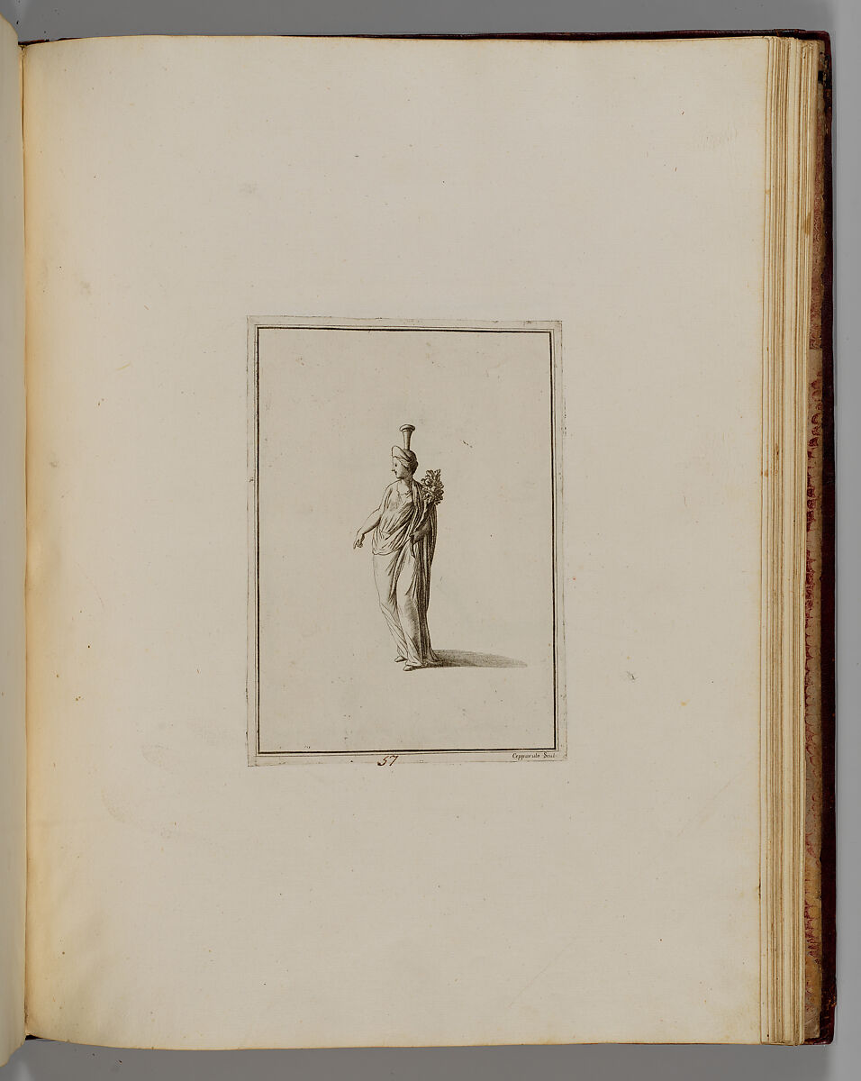 Disegni intagliati in rame di pitture antiche ritrovate nelle scavazioni di Resina, Francesco Sesoni