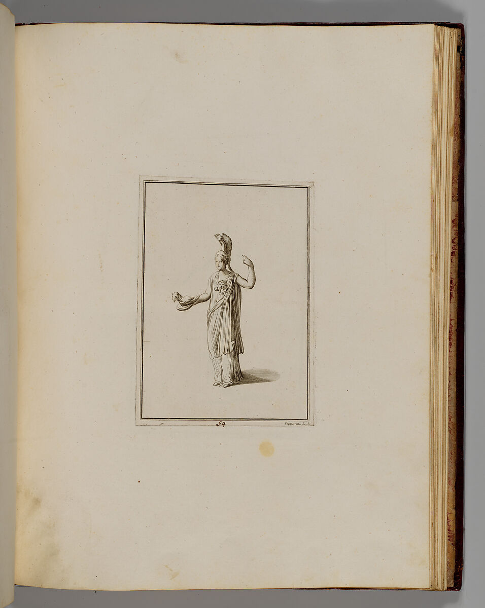 Disegni intagliati in rame di pitture antiche ritrovate nelle scavazioni di Resina, Francesco Sesoni