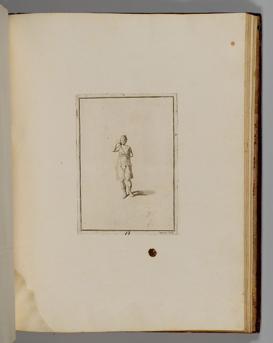 Disegni intagliati in rame di pitture antiche ritrovate nelle scavazioni di Resina, Francesco Sesoni