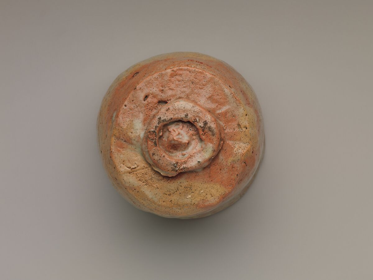 Teabowl, Sonyu (Japanese, died 1725), Clay covered with glaze (Raku ware), Japan