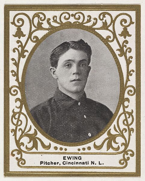 Ewing, Pitcher, Cincinnati, National League, from the Baseball Players (Ramlys) series (T204) issued by the Mentor Company to promote Ramly and T.T.T. Turkish Cigarettes, Issued by Mentor Company, Boston, Photolithograph 