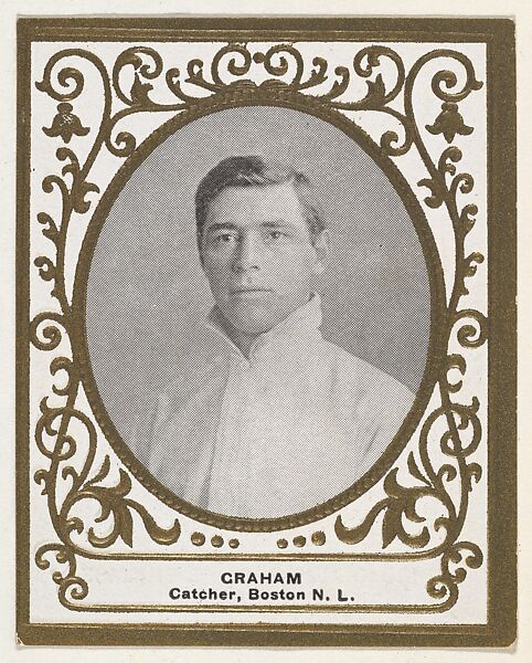 Graham, Catcher, Boston, National League, from the Baseball Players (Ramlys) series (T204) issued by the Mentor Company to promote Ramly and T.T.T. Turkish Cigarettes, Issued by Mentor Company, Boston, Photolithograph 