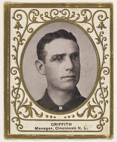 Griffith, Manager, Cincinnati, National League, from the Baseball Players (Ramlys) series (T204) issued by the Mentor Company to promote Ramly and T.T.T. Turkish Cigarettes, Issued by Mentor Company, Boston, Photolithograph 