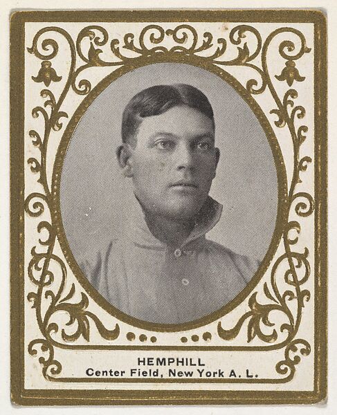 Hemphill, Center Field, New York, American League, from the Baseball Players (Ramlys) series (T204) issued by the Mentor Company to promote Ramly and T.T.T. Turkish Cigarettes, Issued by Mentor Company, Boston, Photolithograph 