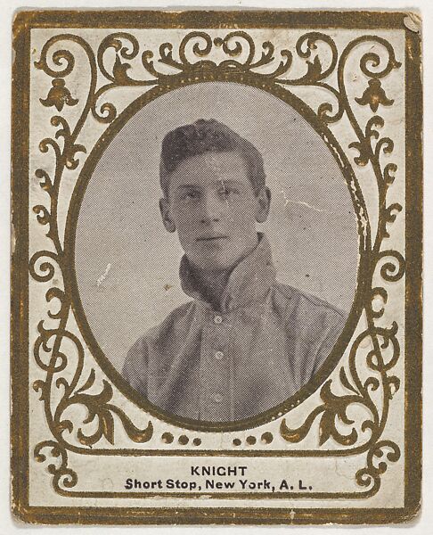 Knight, Shortstop, New York, American League, from the Baseball Players (Ramlys) series (T204) issued by the Mentor Company to promote Ramly and T.T.T. Turkish Cigarettes, Issued by Mentor Company, Boston, Photolithograph 