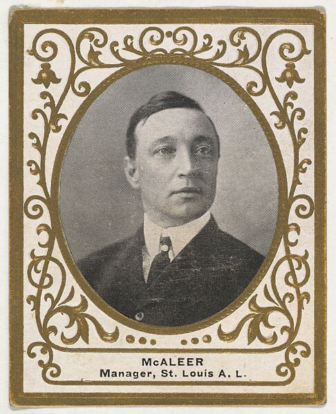 McAleer, Manager, St. Louis, American League, from the Baseball Players (Ramlys) series (T204) issued by the Mentor Company to promote Ramly and T.T.T. Turkish Cigarettes, Issued by Mentor Company, Boston, Photolithograph 
