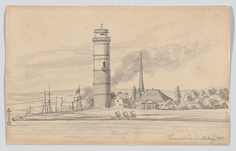 The Lighthouse of Travemünde Seen from the South