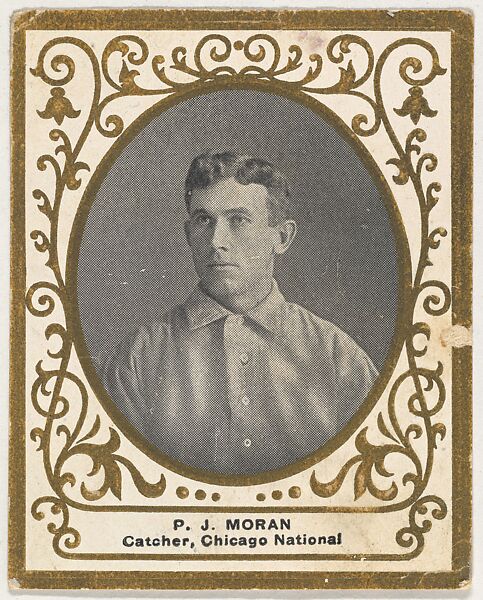 P.J. Moran, Catcher, Chicago, National League, from the Baseball Players (Ramlys) series (T204) issued by the Mentor Company to promote Ramly and T.T.T. Turkish Cigarettes, Issued by Mentor Company, Boston, Photolithograph 