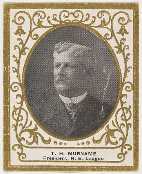 T.H. Murname, President, Northeast League, from the Baseball Players (Ramlys) series (T204) issued by the Mentor Company to promote Ramly and T.T.T. Turkish Cigarettes, Issued by Mentor Company, Boston, Photolithograph 