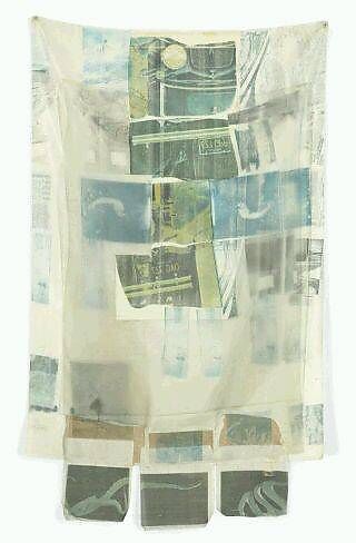 Coastal Draft (Hoarfrost), Robert Rauschenberg (American, Port Arthur, Texas 1925–2008 Captiva Island, Florida), Offset and transfer printing on silk, paper, and linen with inscriptions in graphite 