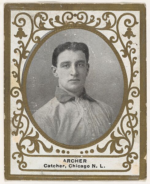 Archer, Catcher, Chicago, National League, from the Baseball Players (Ramlys) series (T204) issued by the Mentor Company to promote Ramly and T.T.T. Turkish Cigarettes, Issued by Mentor Company, Boston, Photolithograph 