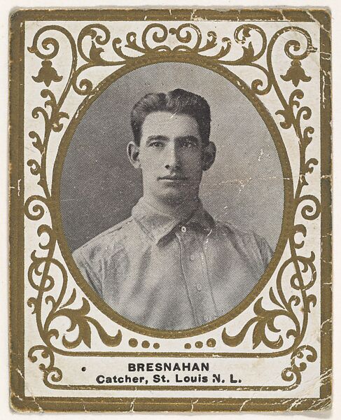 Bresnahan, Catcher, St. Louis, National League, from the Baseball Players (Ramlys) series (T204) issued by the Mentor Company to promote Ramly and T.T.T. Turkish Cigarettes, Issued by Mentor Company, Boston, Photolithograph 