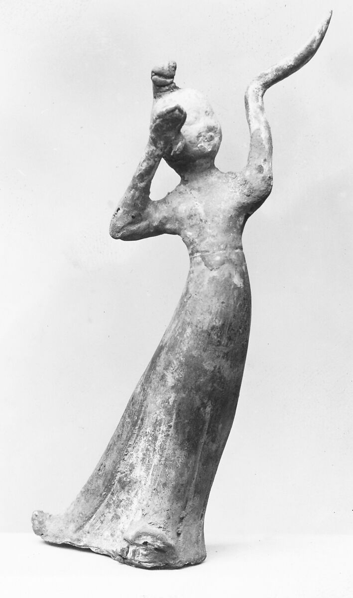 Female dancer, Earthenware, China 