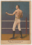 Bob Fitzsimmons, World's Champion, from the Dixie Queen Prizefighters of the Past and Present series (T223), Dixie Queen Plug Cut Smoking Tobacco (American), Commercial lithograph 