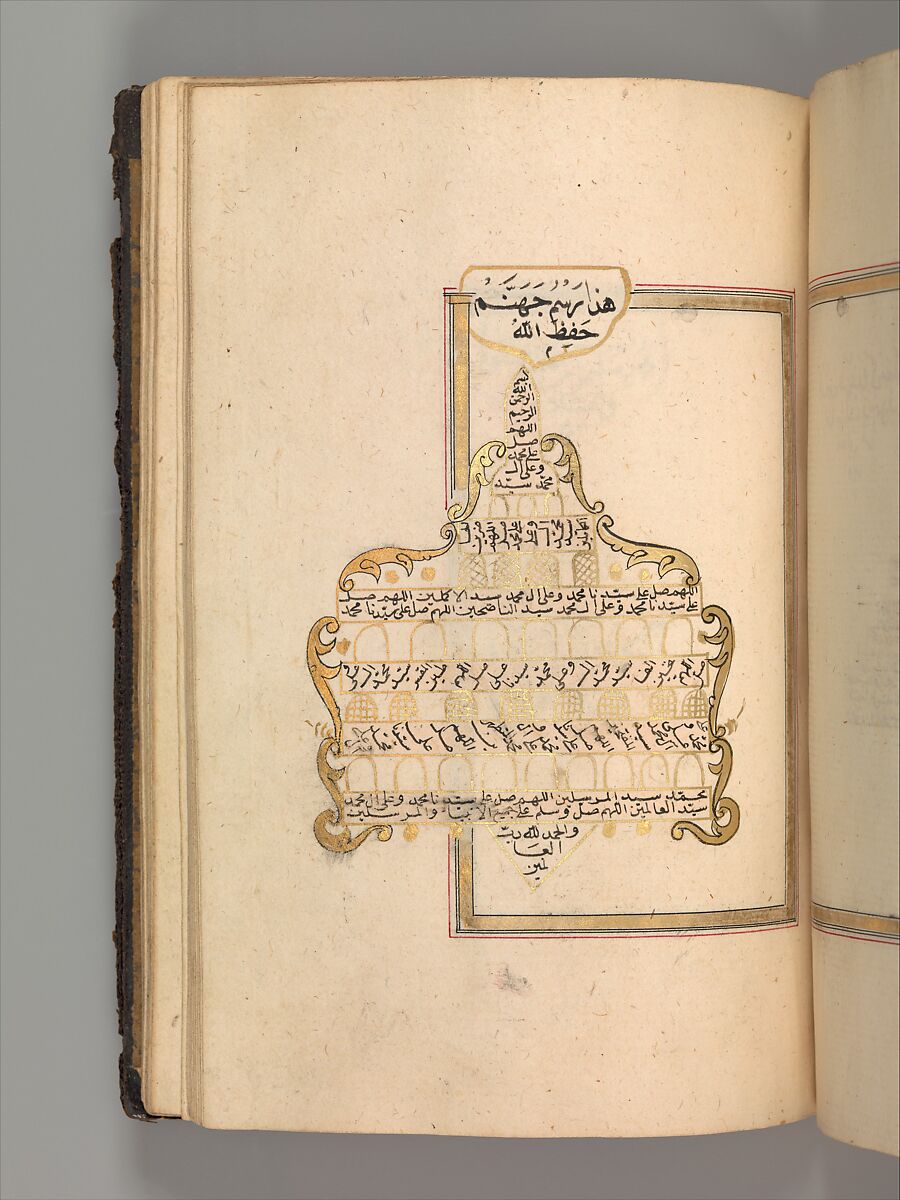 Prayer Book, 'Abd al-Qadir Hisari (Turkish), Manuscript: ink, opaque watercolor, and gold on paper
Binding: leather and gold