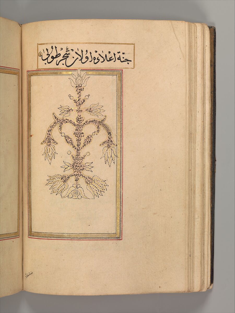 Prayer Book, 'Abd al-Qadir Hisari (Turkish), Manuscript: ink, opaque watercolor, and gold on paper
Binding: leather and gold