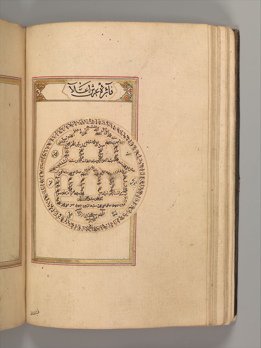 Prayer Book, 'Abd al-Qadir Hisari (Turkish), Manuscript: ink, opaque watercolor, and gold on paper
Binding: leather and gold