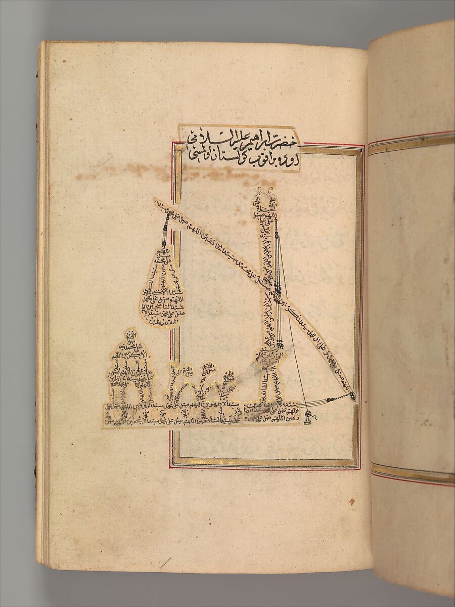 Prayer Book, 'Abd al-Qadir Hisari (Turkish), Manuscript: ink, opaque watercolor, and gold on paper
Binding: leather and gold