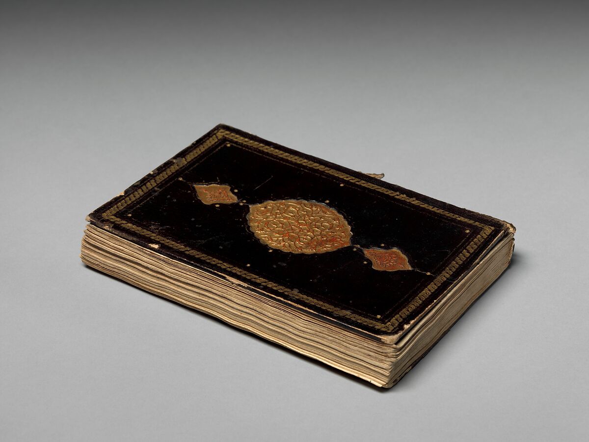 Prayer Book, 'Abd al-Qadir Hisari (Turkish), Manuscript: ink, opaque watercolor, and gold on paper
Binding: leather and gold