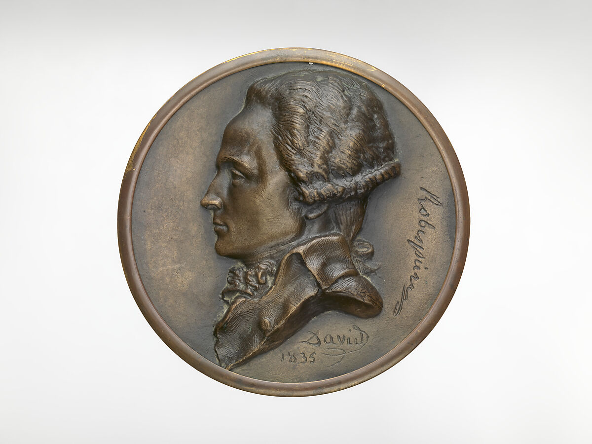 Robespierre (1758–1794), Medalist: Pierre Jean David d&#39;Angers (French, Angers 1788–1856 Paris), Bronze, French 
