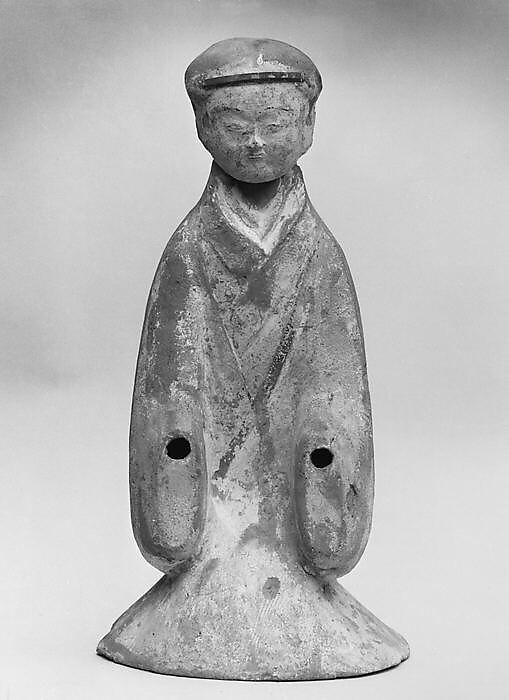 Figure with Removable Head, Pottery, China 