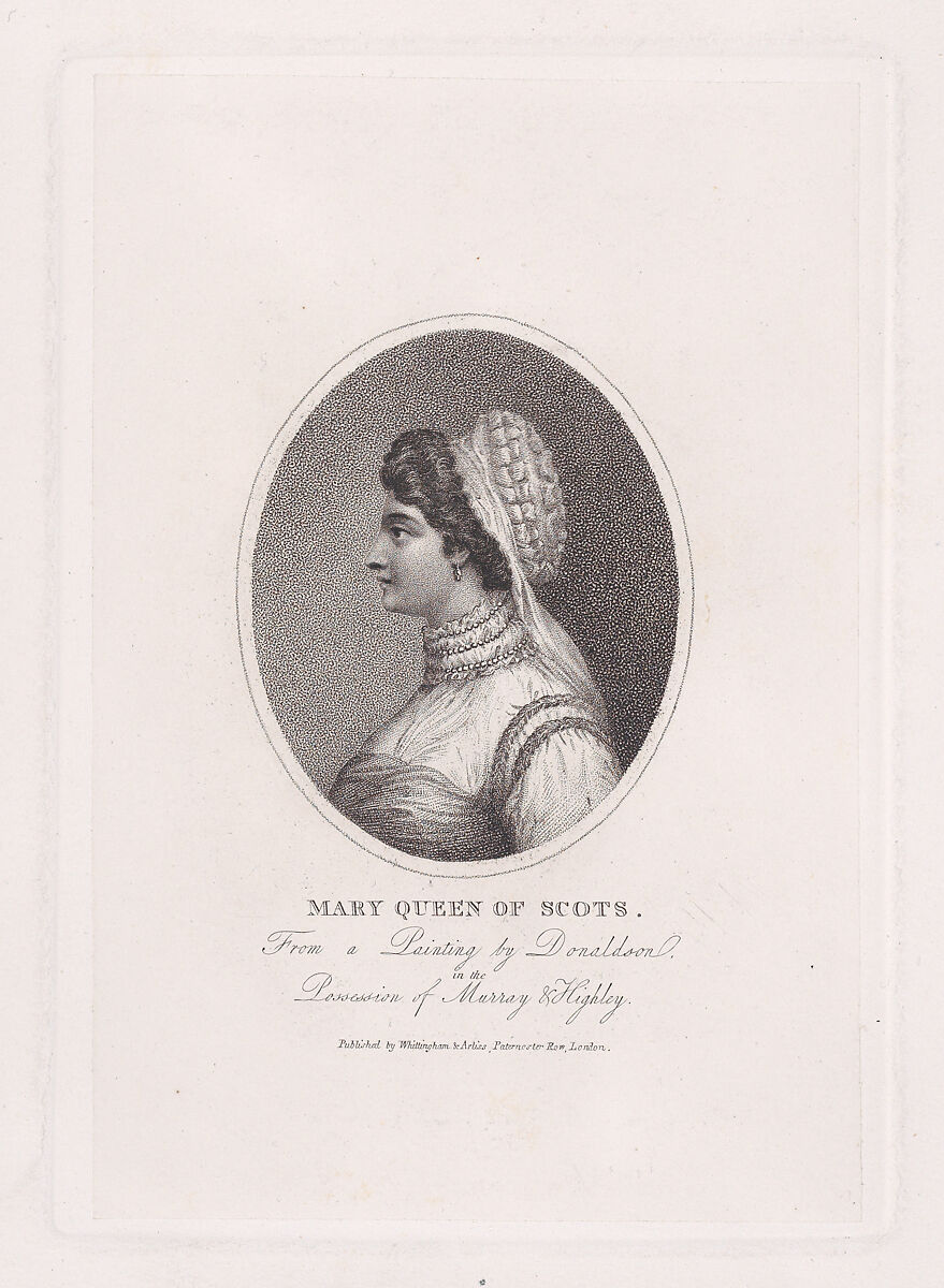 Mary, Queen of Scots, Whittingham &amp; Arliss, Stipple engraving 