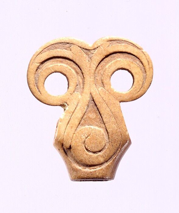 Carved Finial, Bone, Northwest China 