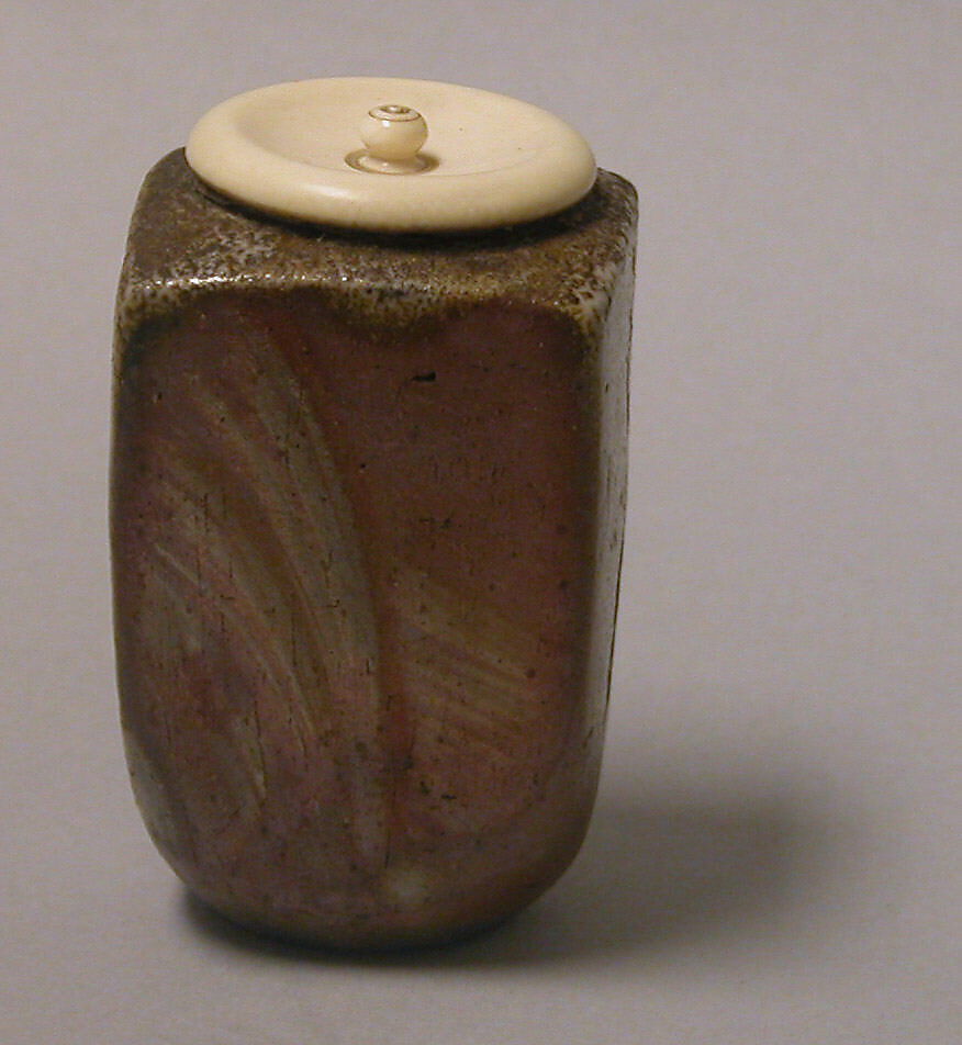 Tea jar, Pottery (Bizen ware), Japan