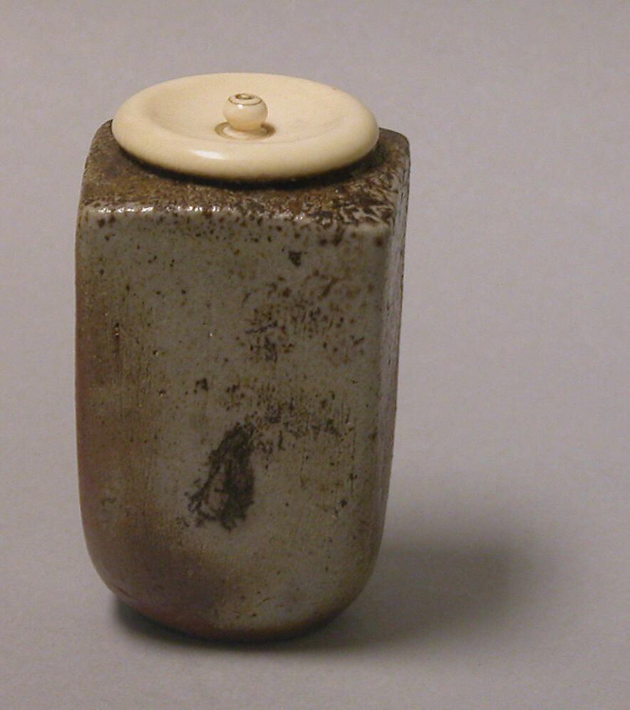 Tea jar, Pottery (Bizen ware), Japan