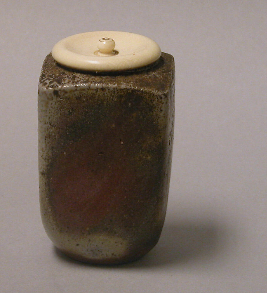 Tea jar, Pottery (Bizen ware), Japan