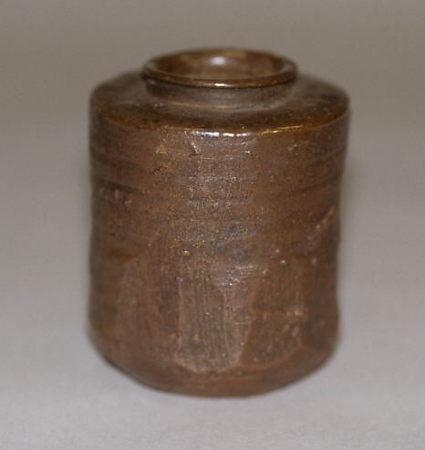 Tea jar with cover, (Iga ware), Japan