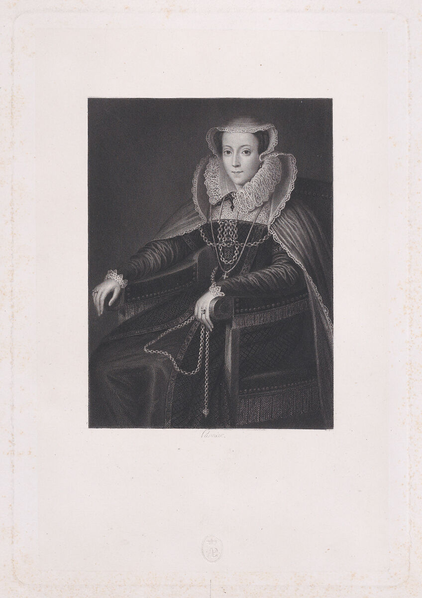 Mary, Queen of Scots, Jacques Etienne Pannier (French, 1802–1869), Engraving 