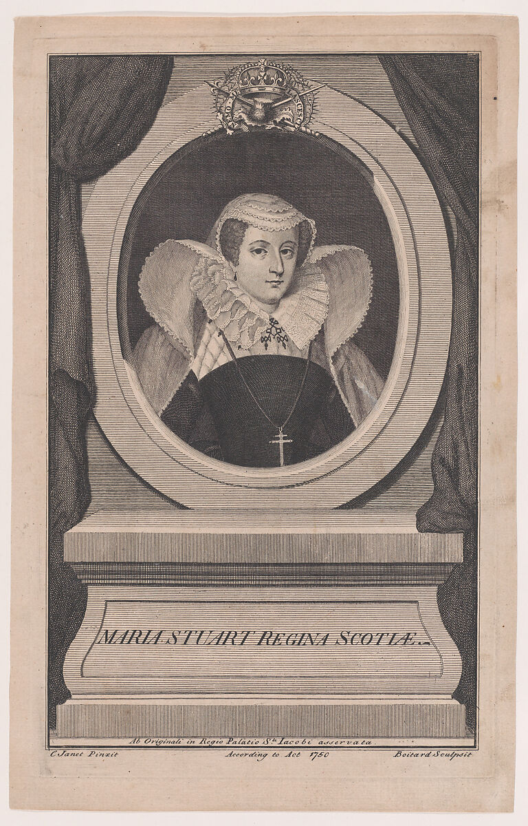 Maria Stuart Regina Scotiae, Louis Pierre Boitard (British, died 1758), Etching and engraving 