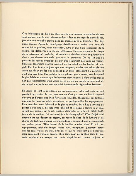 Électricité, Man Ray (American, Philadelphia, Pennsylvania 1890–1976 Paris), Photogravures