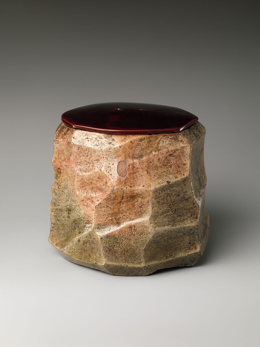 Jar, Hon&#39;ami Kōetsu (Japanese, 1558–1637), Clay, red and green glaze (Kyoto ware), Japan 