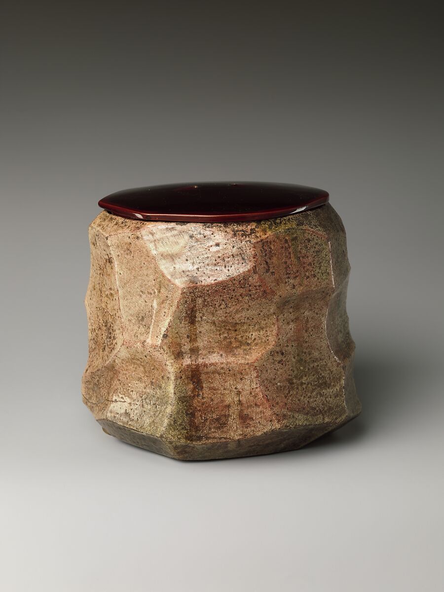 Jar, Hon'ami Kōetsu (Japanese, 1558–1637), Clay, red and green glaze (Kyoto ware), Japan