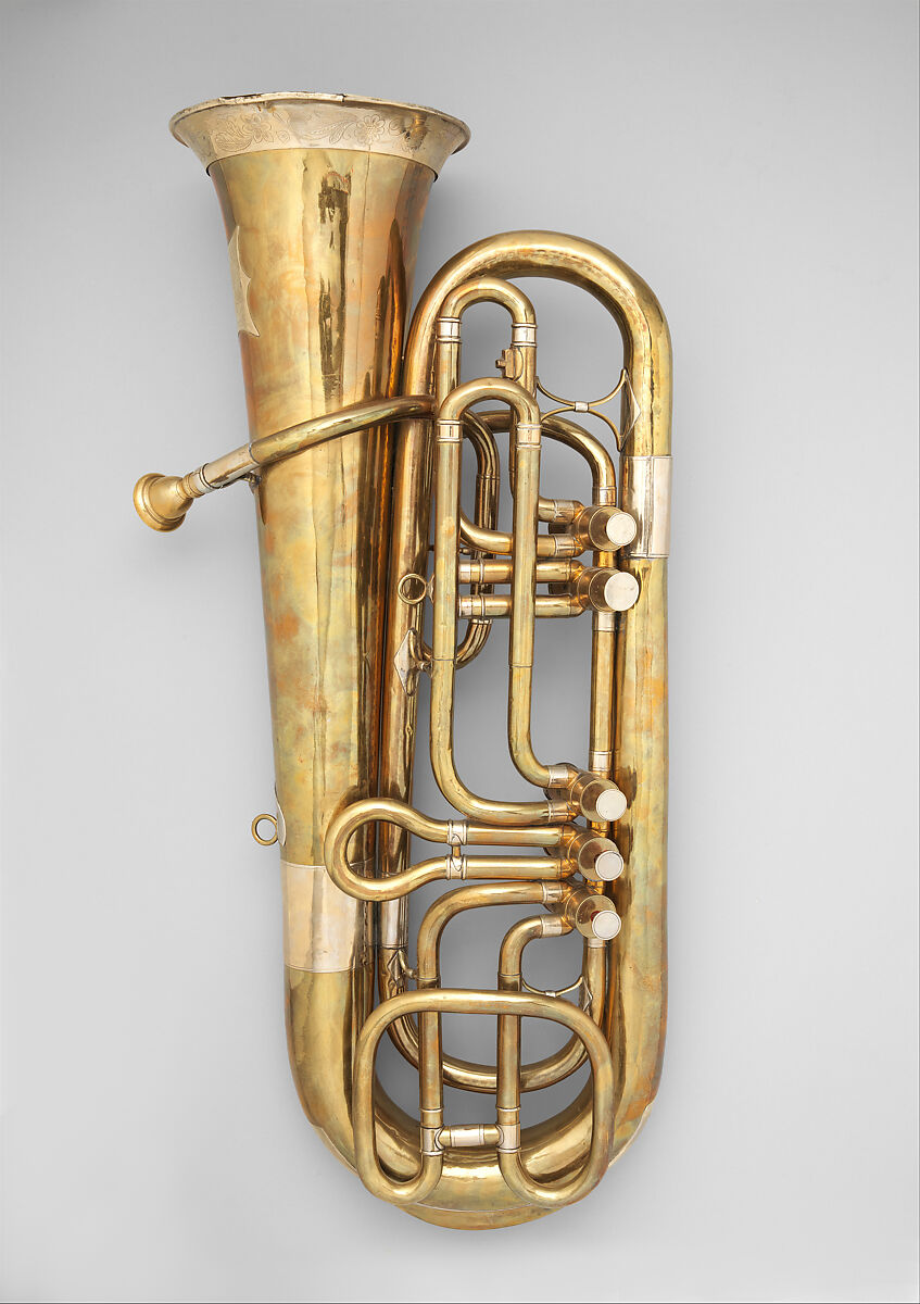 Tuba, attr. C.W. Moritz, Brass, German 