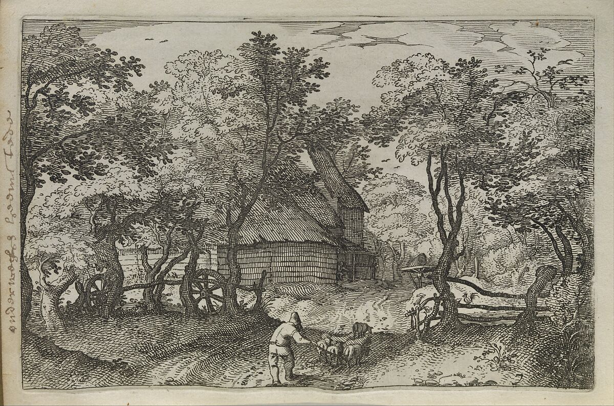 Views of the Surroundings of Haarlem (Beschryvinge ende lof der stad Haerlem in Holland. In rijm bearbeyd: ende met veele oude ende nieuwe stucken buyten dicht uyt verscheyde kroniken, handvesten, brieven, memorien ofte geheugenissen ende diergelijke schriften verklaerd ende bevestigd), Claes Jansz. Visscher (Dutch, Amsterdam 1586–1652 Amsterdam), Vellum bound book with letterpress text with engraved and etched illustrations and a woodcut printer's mark, with a set of etchings tipped in at the back