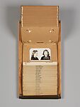 [File Drawer with 46 Mugshots of Shoplifters], Unknown (American), Gelatin silver prints