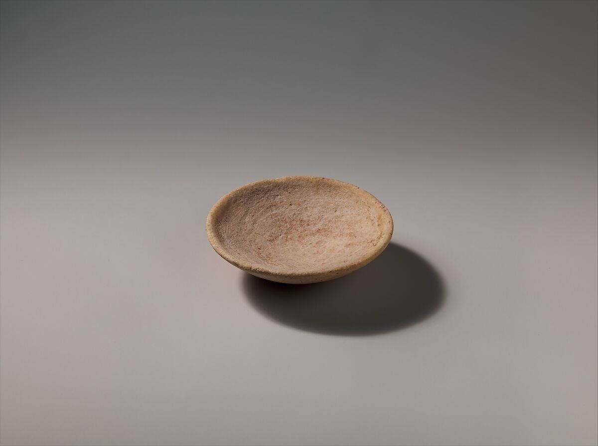 Marble bowl, Marble, traces of red pigment on interior, Cycladic 