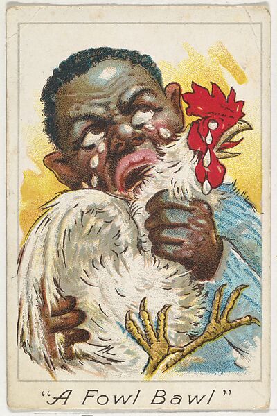 "A Fowl Bawl", from the Baseball Comics series (T203), Issued by P.H. Mayo &amp; Brother, Richmond, Virginia (American), Commercial color lithograph 