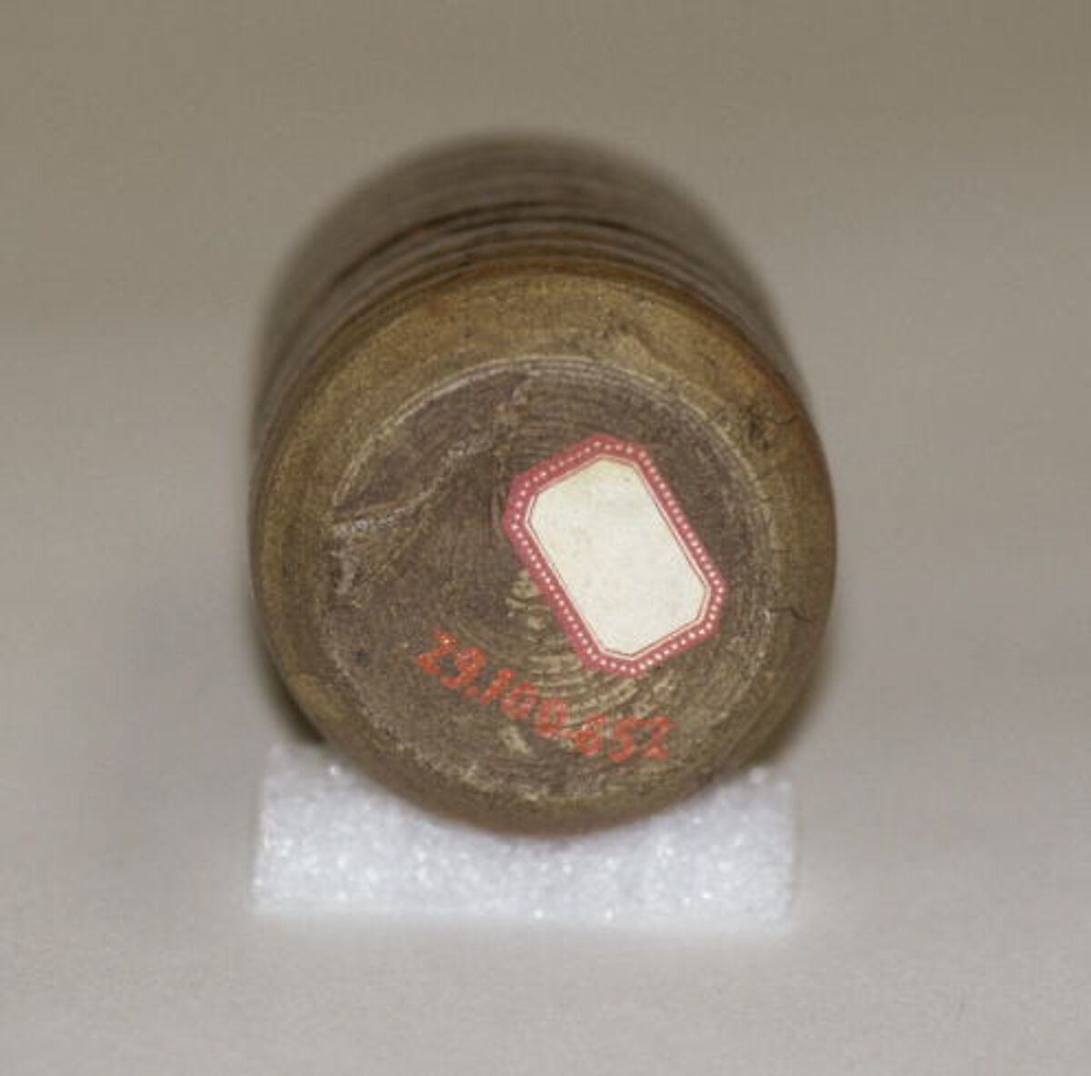 Tea jar, Clay, mottled light and dark brown glaze; (Seto ware), Japan