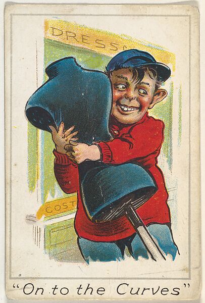 On to the Curves, from the Baseball Comics series (T203), Issued by P.H. Mayo &amp; Brother, Richmond, Virginia (American), Commercial color lithograph 