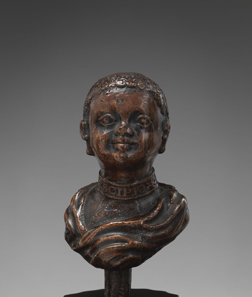 Bust of a Scipio, Bronze, on later marble base, European 