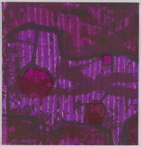 In My Beginning, Chuck Webster (American, born Binghamton, New York, 1970), Linoleum cut, woodcut, pochoir and screenprint