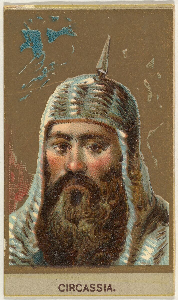 Circassia, from the Races of Mankind series (T181) issued by Abdul Cigarettes, Issued by Abdul Cigarettes (American), Commercial color lithograph 