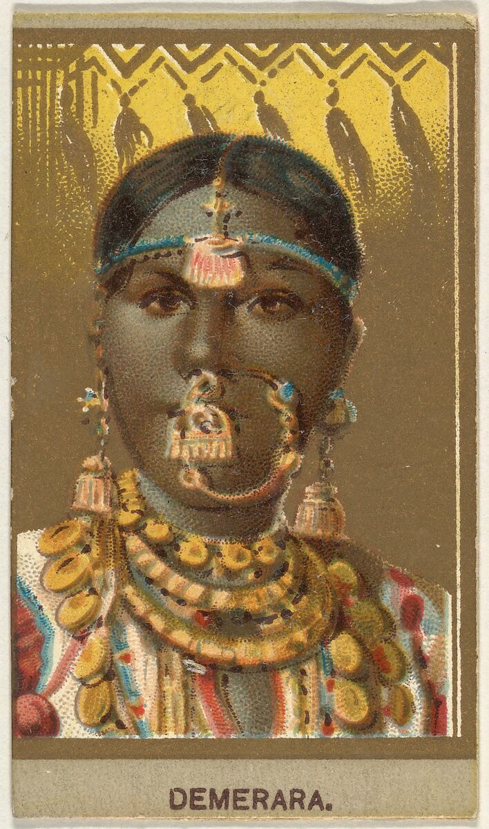 Demerara, from the Races of Mankind series (T181) issued by Abdul Cigarettes, Issued by Abdul Cigarettes (American), Commercial color lithograph 