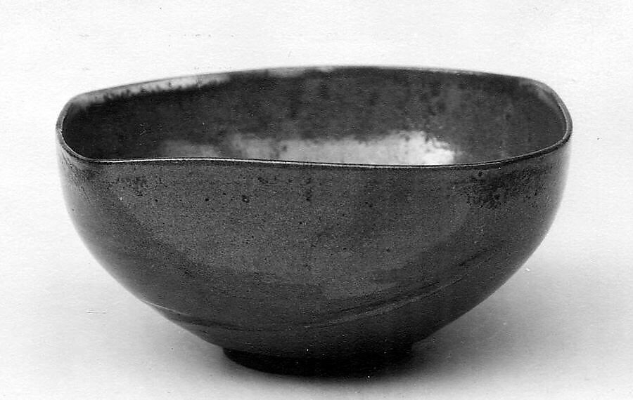 Teabowl, Setosuke (Japanese,), Clay with thin glaze (Echizen ware), Japan 