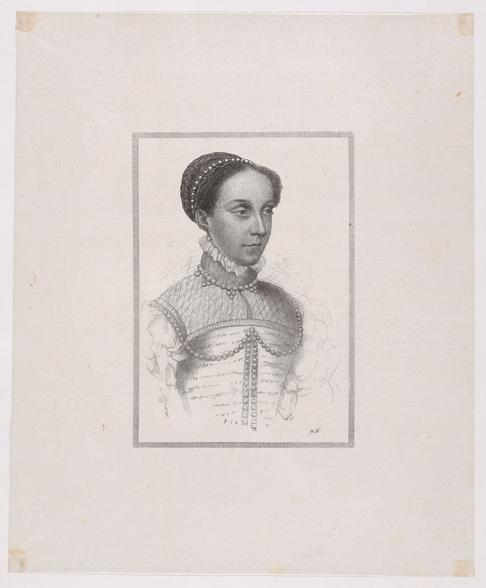 Mary, Queen of Scots, After Adolphe Pierre Riffaut (French, Paris 1821–1859 Charenton), Wood engraving 