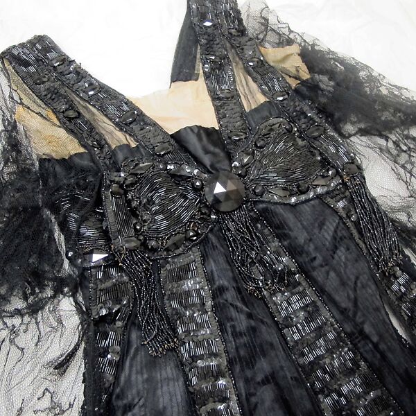 Dress, Callot Soeurs (French, active 1895–1937), silk, glass, metal, French